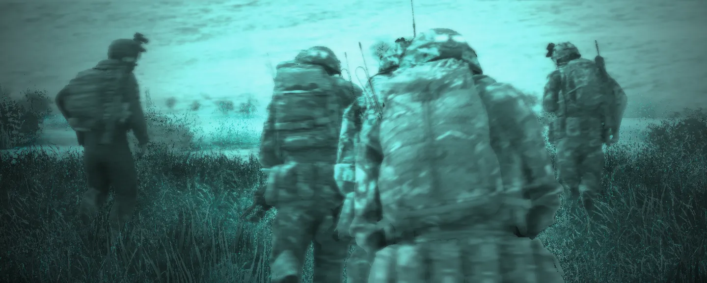 Troops preparing to board an aircraft.