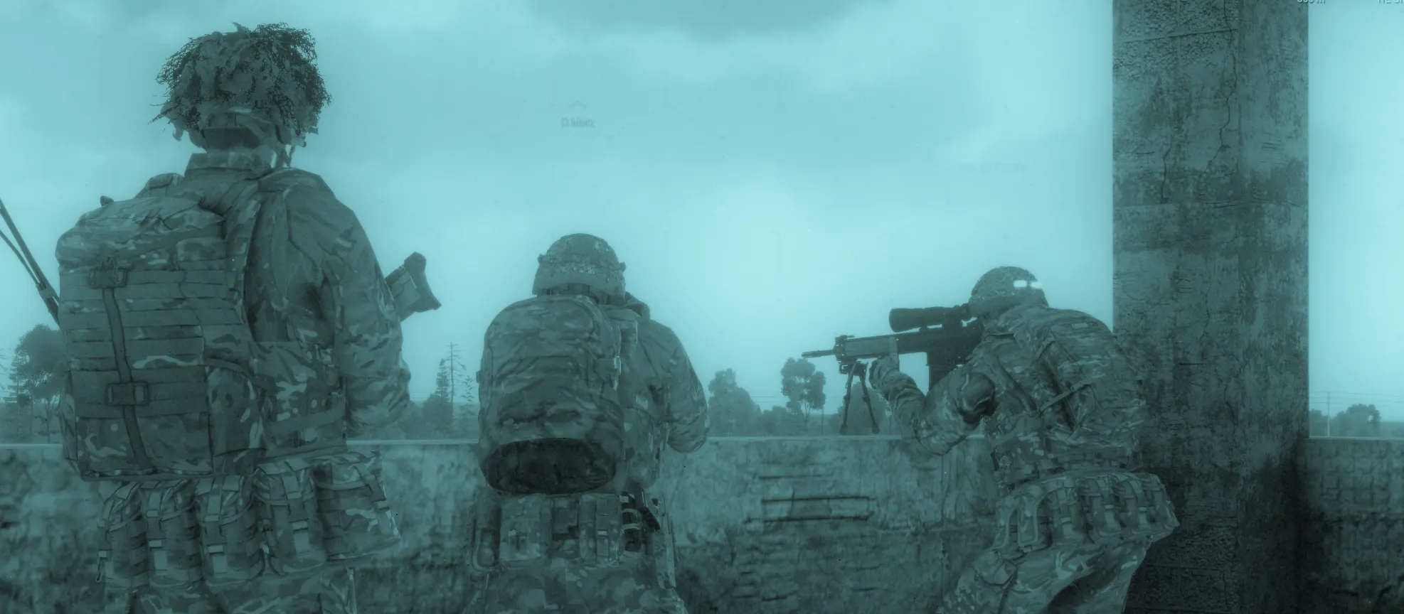 A sharpshooter engaging a target at range.