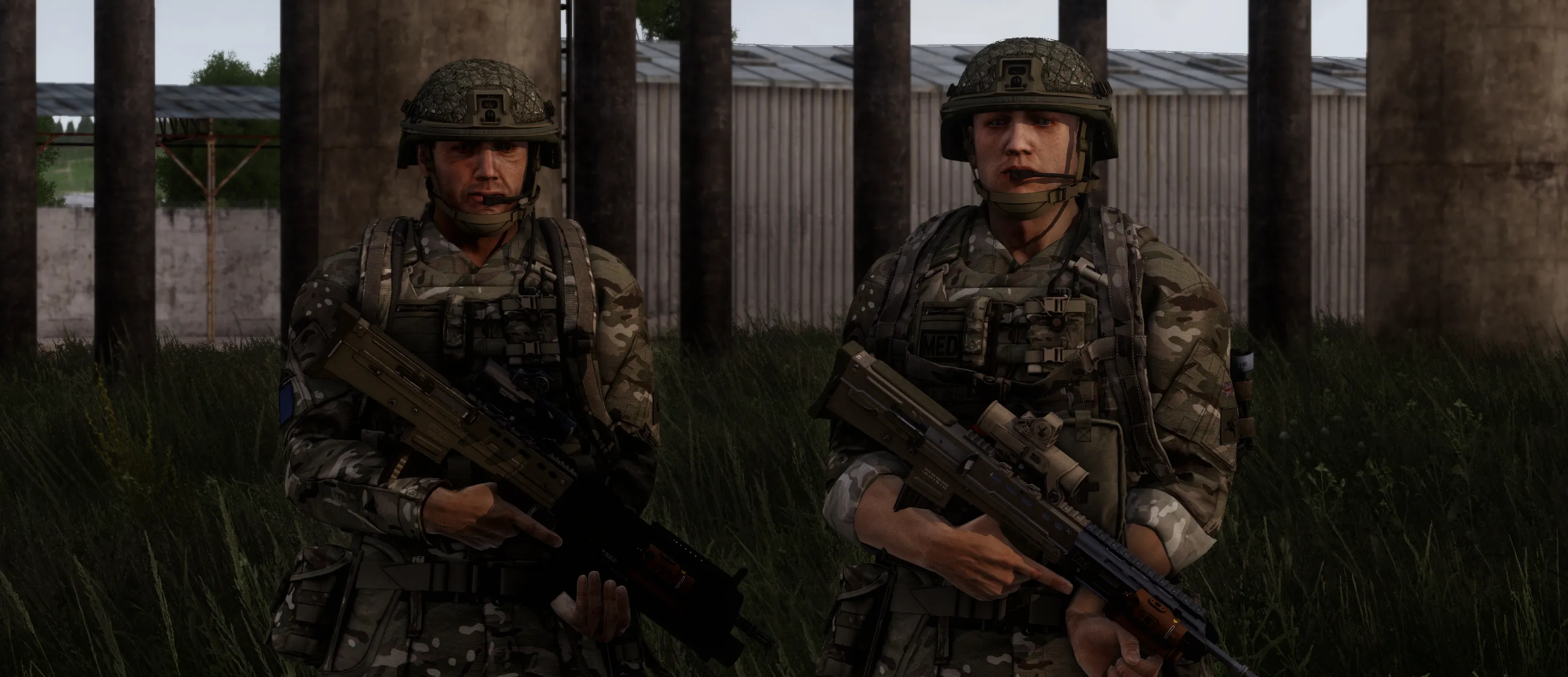A section on patrol in formation.